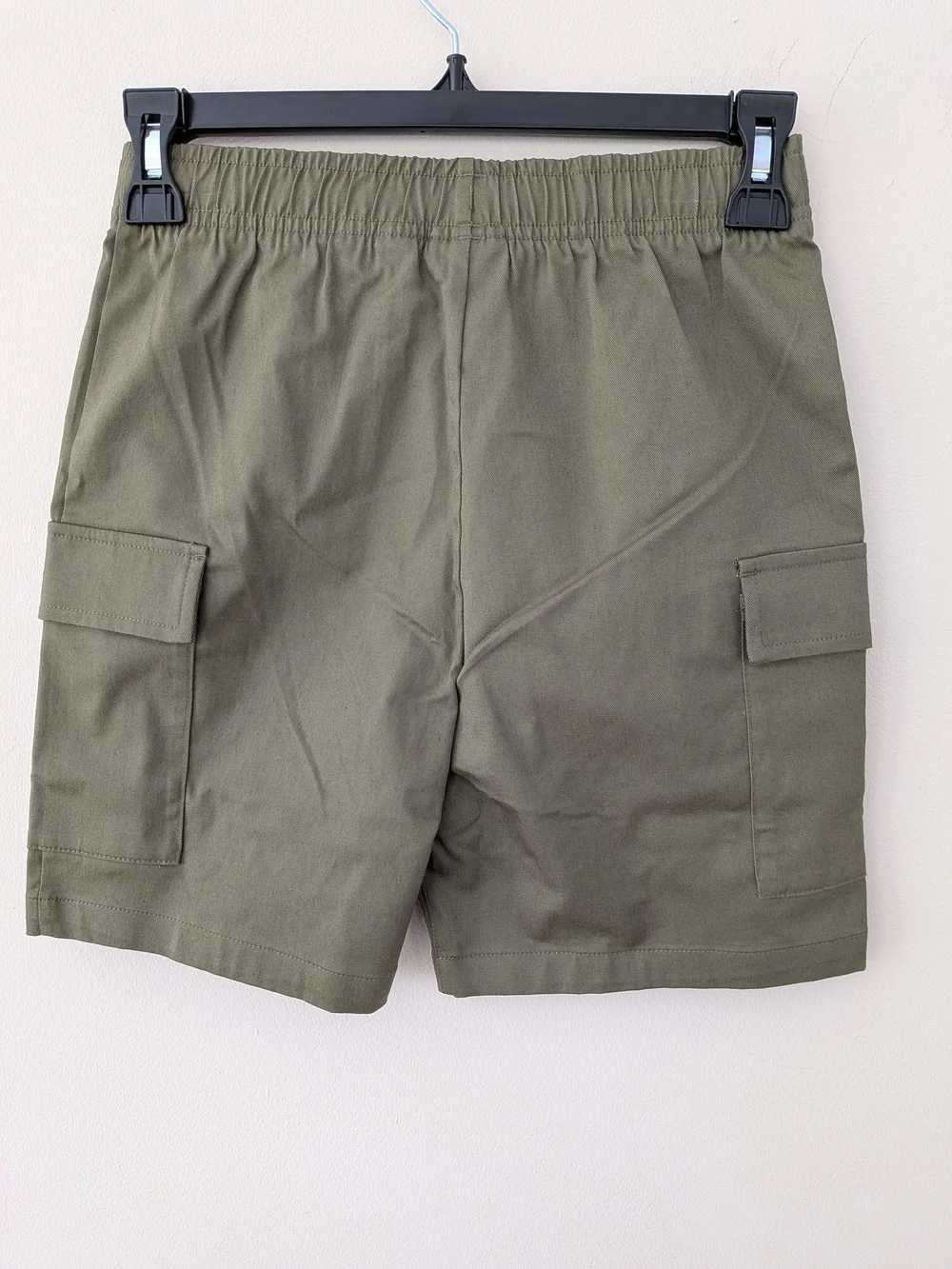 Lacoste Boys Cargo Shorts Size 10A 140cm Olive Green Cotton Stretch NWT
